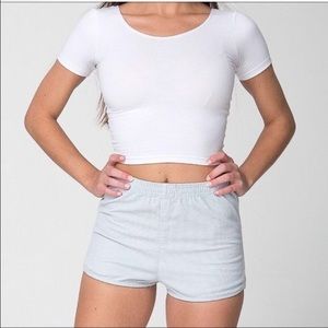 American Apparel Denim High Waisted Shorts
